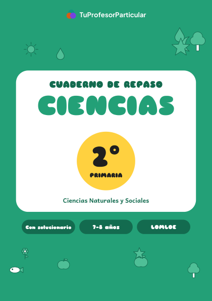 Portada de Cuaderno de repaso de Ciencias · 2º de Primaria