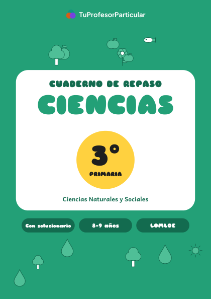 Portada de Cuaderno de repaso de Ciencias · 3º de Primaria