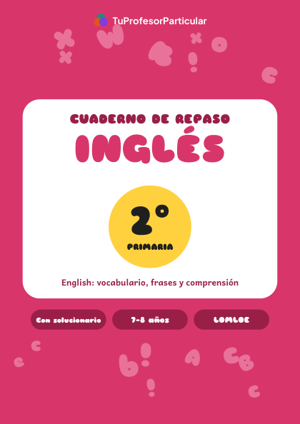 Portada de Cuaderno de repaso de Inglés · 2º de Primaria