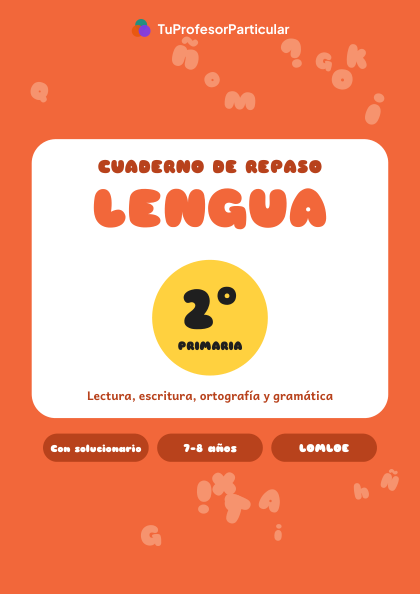 Portada de Cuaderno de repaso de Lengua · 2º de Primaria