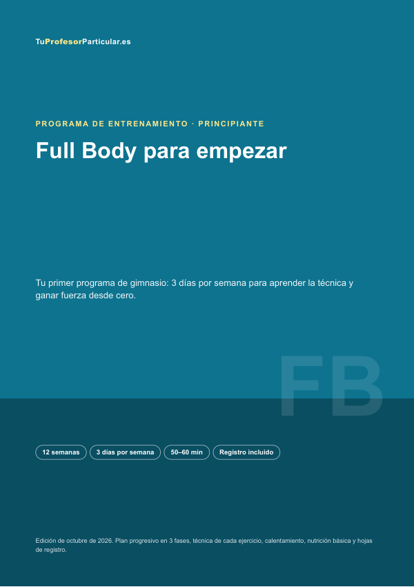 Portada de Programa Full Body para empezar · 12 semanas